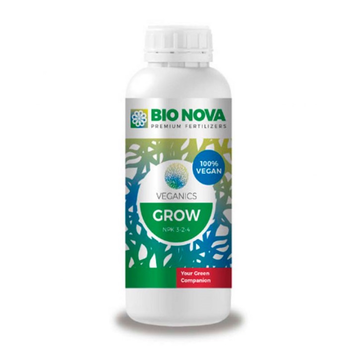 Abono vegano 100% Veganics Grow para crecimiento de plantas| EntreSemillas