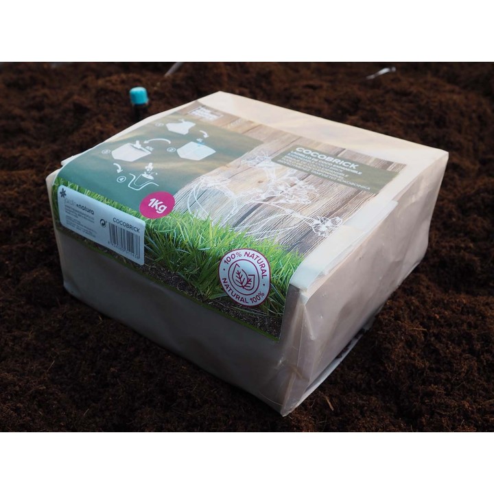 Ladrillo de fibra de coco expandible 1kg | EntreSemillas