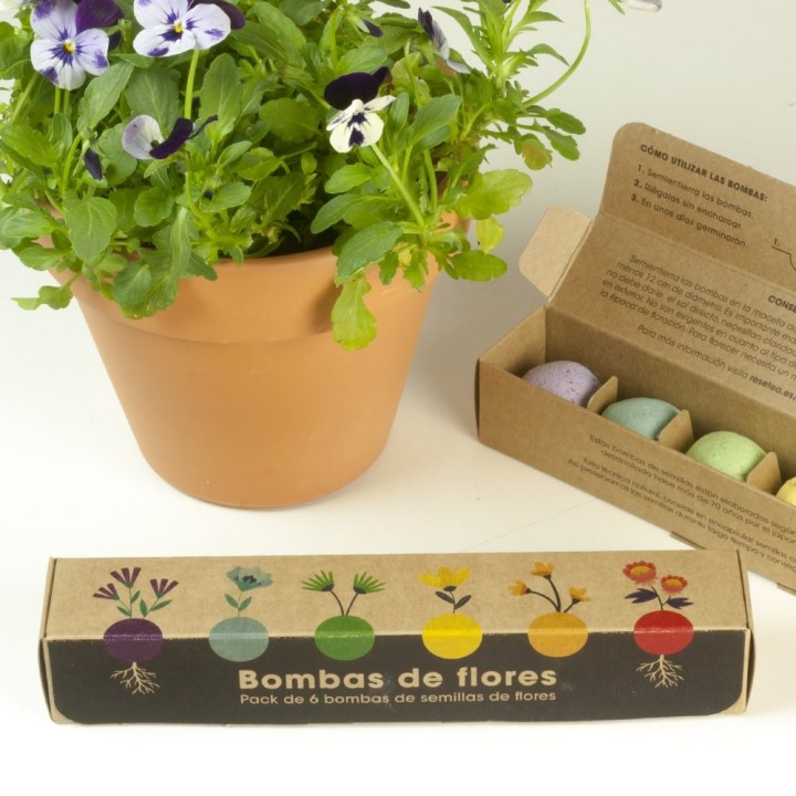 Pack 6 Bombas de semillas de Aromáticas