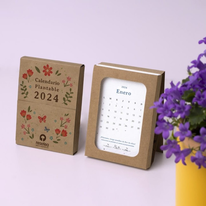 Calendario Plantable 2024: ¡Haz de tu año un ecoamigable viaje de crecimiento!