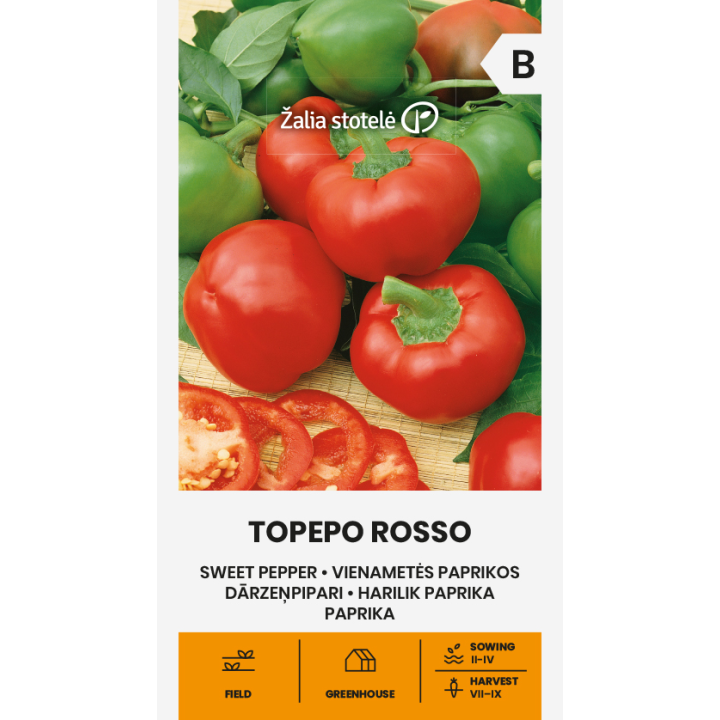 Pimiento dulce Topepo Rosso - Semillas