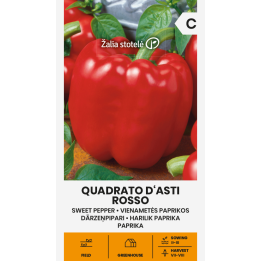 Pimiento dulce Quadrato d'Asti Rosso - Semillas
