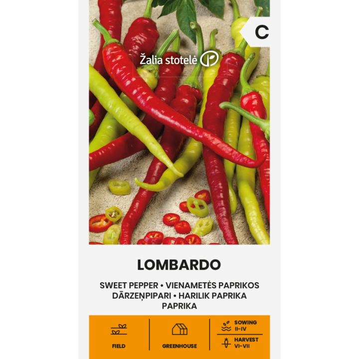 Pimiento dulce Lombardo - Semillas