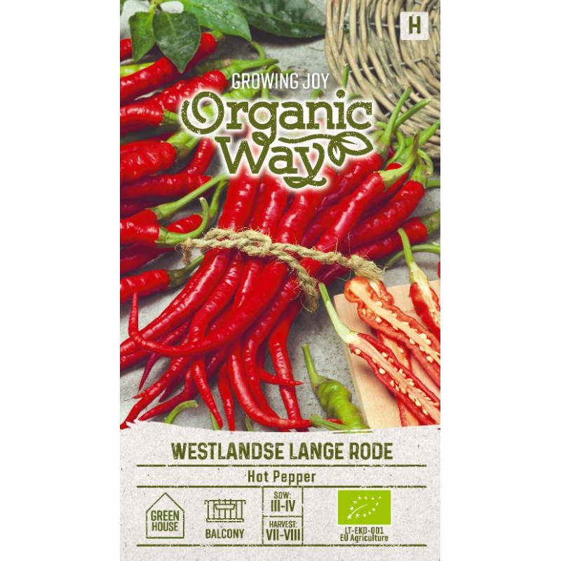 Pimiento picante Westlandse Lange Rode - Semillas