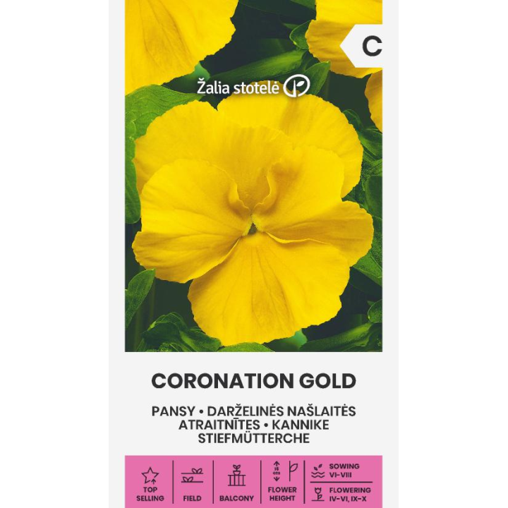Pensamiento Coronation Gold - Semillas