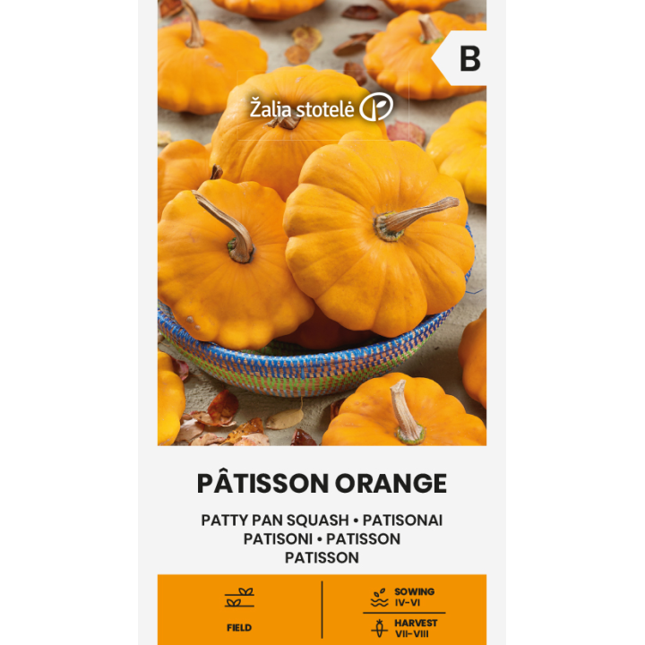 Calabaza Patisson naranja - Semillas