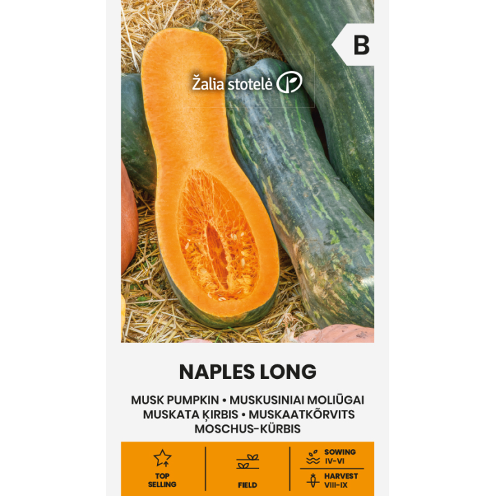 Calabaza moscada larga de Nápoles - Semillas