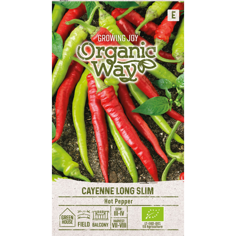 Pimiento Cayena Long Slim - Semillas