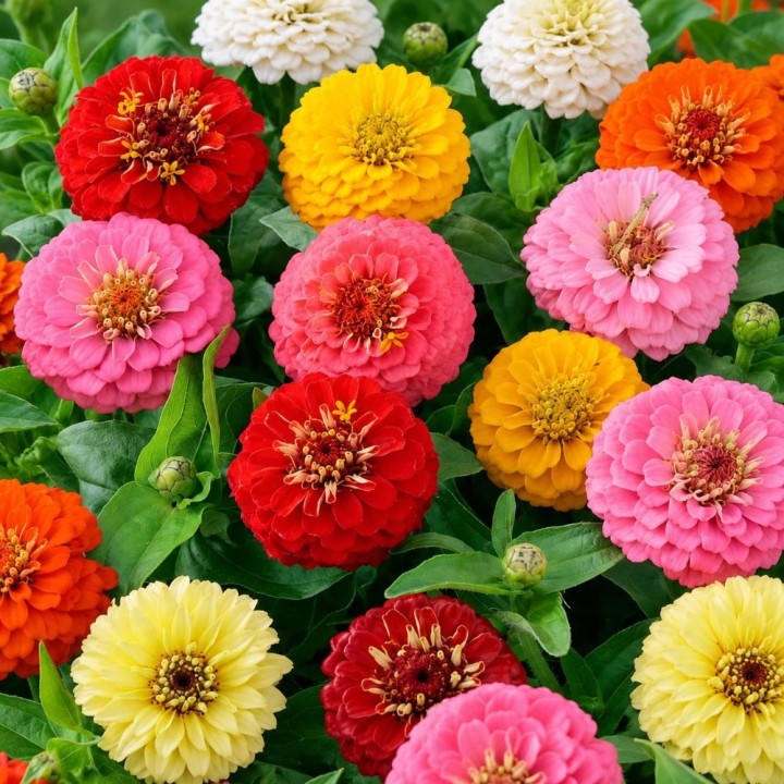 Zinnia, Thumbelina - Semillas