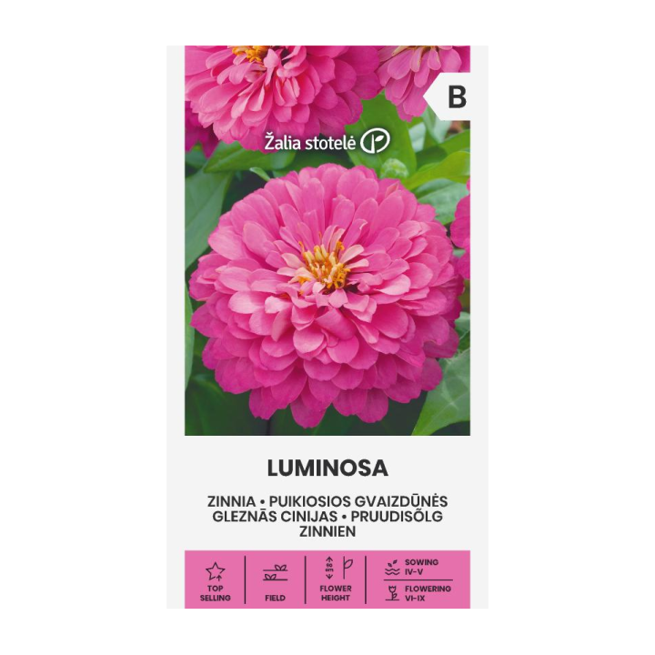 Zinnia, Luminosa - Semillas
