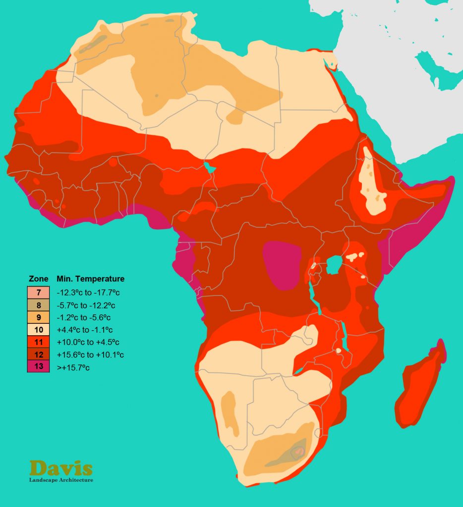 mapa rusticidad Africa