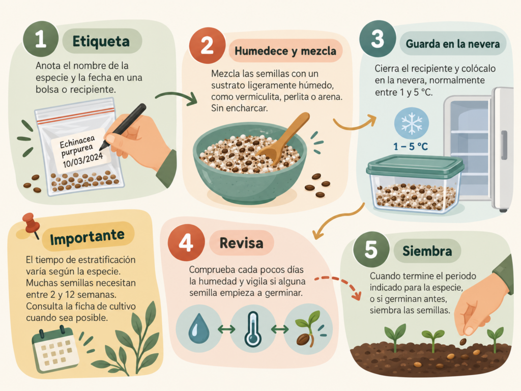 proceso de estratificación fria de semillas